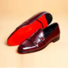 Burgundy Monkstraps Shoes for Men - Image 2