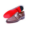 Men?s Burgundy Monkstraps Shoes - Image 2