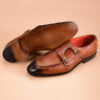 Brown Monkstraps Shoes for Men - Image 3