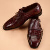 Men?s Burgundy Double Monkstraps Shoes - Image 3