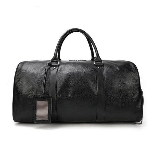 Genuine Black Leather Travel Bag Men & Women - Leatheriza