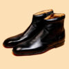 Handmade Leather Black Boots For Men - Image 2