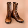 Brown Handmade Leather Boots For Men - Image 2