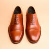 Formal Brown Oxford Handmade Leather Shoes For Men - Image 3