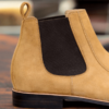 Camel Suede Chelsea Boots Handmade Shoes For Men - Image 2