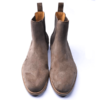 Classic Grey Chelsea Handmade Boots Shoes For Men - Image 3