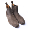 Classic Grey Chelsea Handmade Boots Shoes For Men