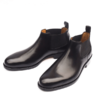 Black Chelsea Handmade Leather Boots Shoes For Men - Image 2