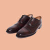 Dark Brown Oxford Handmade Leather Shoes For Men - Image 2