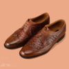 Brown Derby Handmade Leather Shoes For Men - Image 2