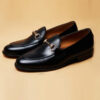 Mens Black Bit Loafers Shoes - Image 2