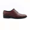 Burgundy Oxford Leather Shoes for Men - Image 3