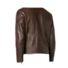 Vintage Fashion Brown Stylish New Leather Jacket - Image 2