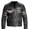Vintage Cafe Racer Too Fast to Live Leather Jacket - Image 2