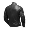 New Black Cafe Racer Biker Leather Rider Jacket - Image 2