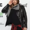 JARED LETO LEATHER JACKET - Image 2