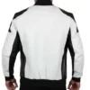 White leather bomber jacket - Image 2