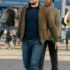 KIT HARINGTON ETERNALS LEATHER JACKET - Image 2